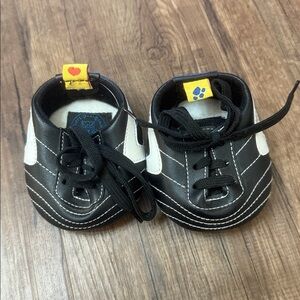 Build a bear black and white cleats